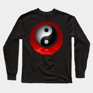 Yin Yang - Red Long Sleeve T-Shirt